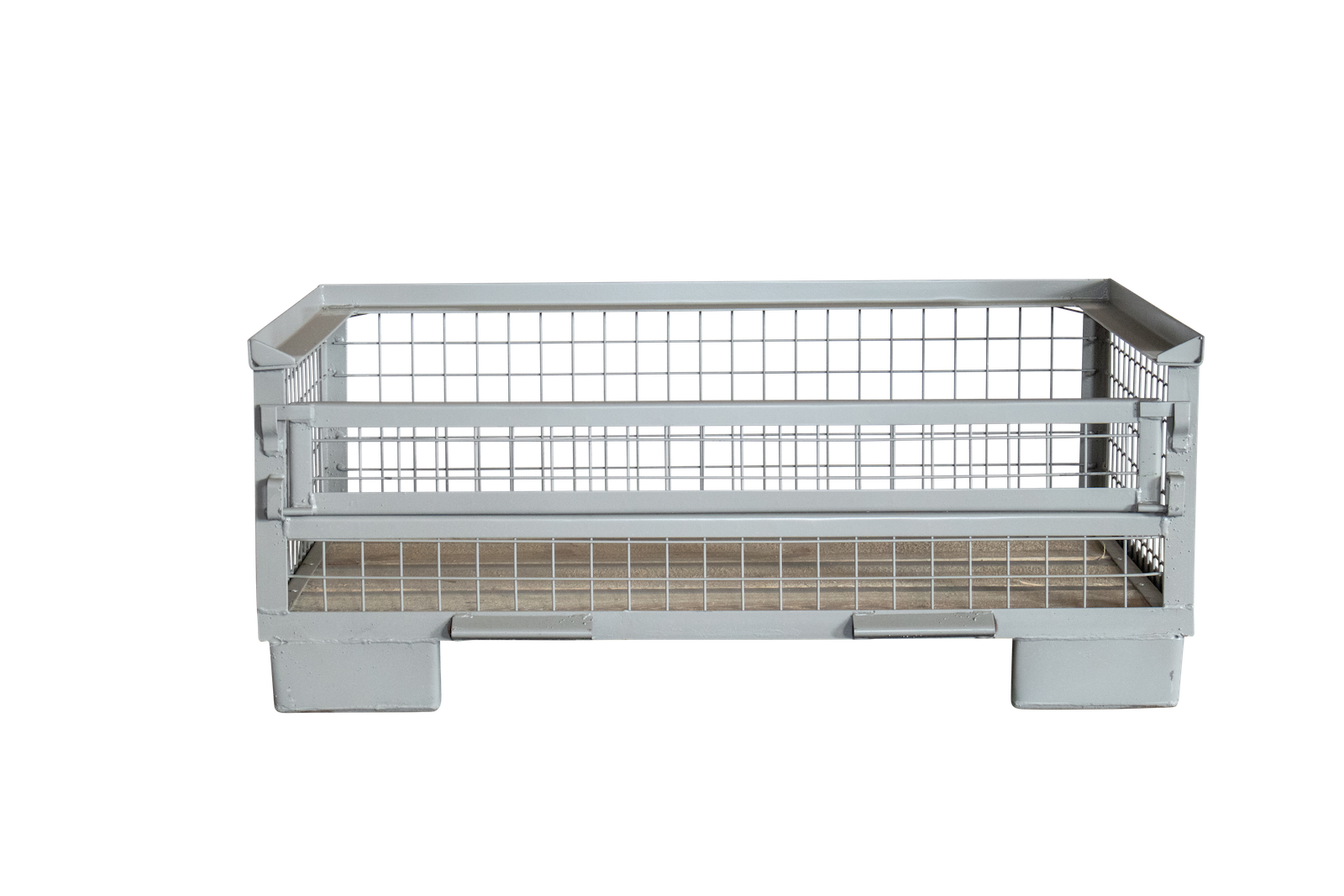 Halbhohe Gitterbox in 500 mm Höhe mit halber Klappe - Details ansehen